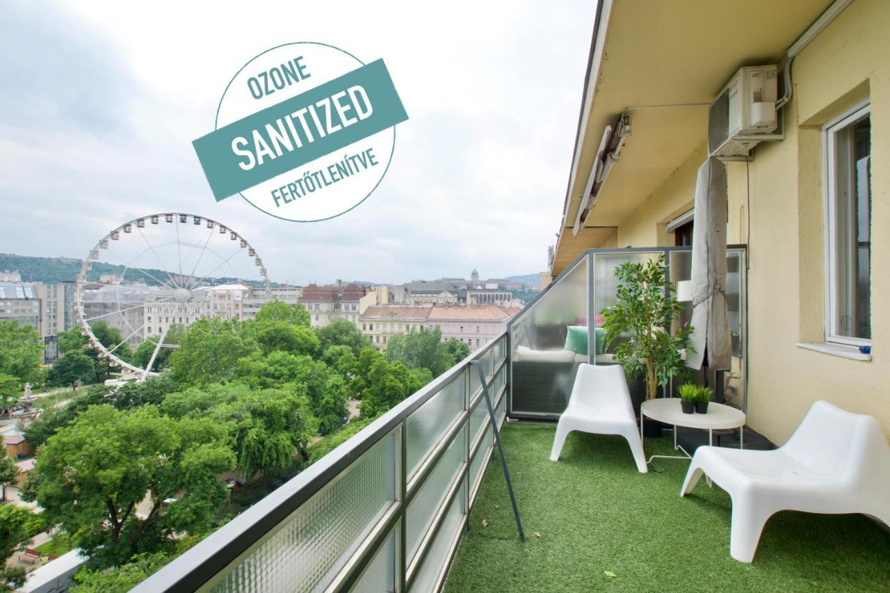 Standard Apartment By Hi5 - Incredible View With Terrace بودابست المظهر الخارجي الصورة