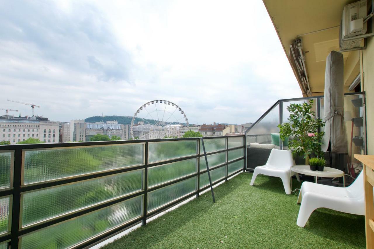 Standard Apartment By Hi5 - Incredible View With Terrace بودابست المظهر الخارجي الصورة